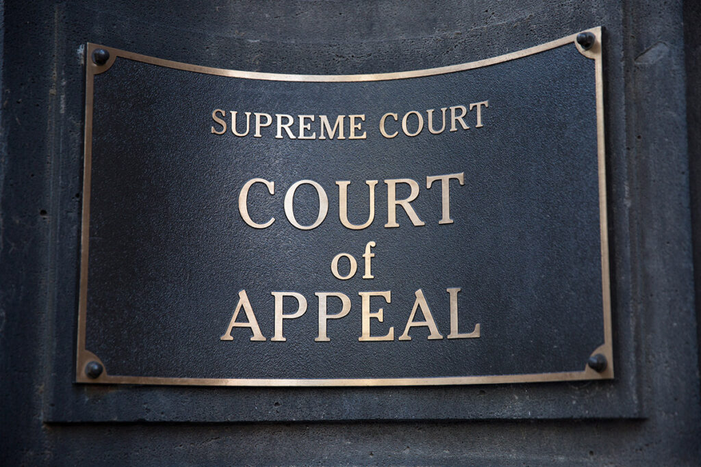 Appeals to the Court of Appeal